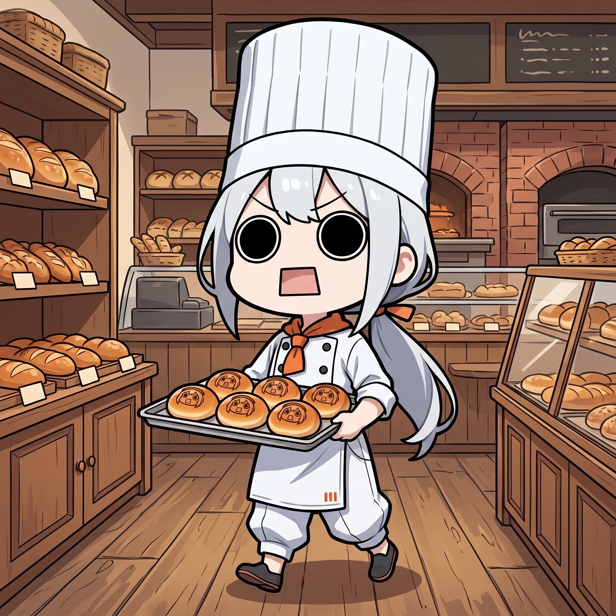 朝食パンを用意するえらいこっちゃ嬢 | の人気AIイラスト・グラビア