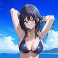 海と女の子 2枚目