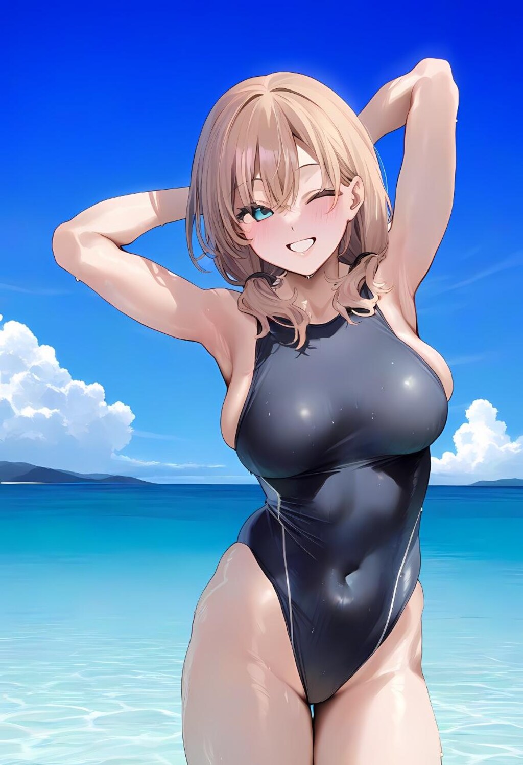 海と女の子