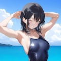 海と女の子 6枚目
