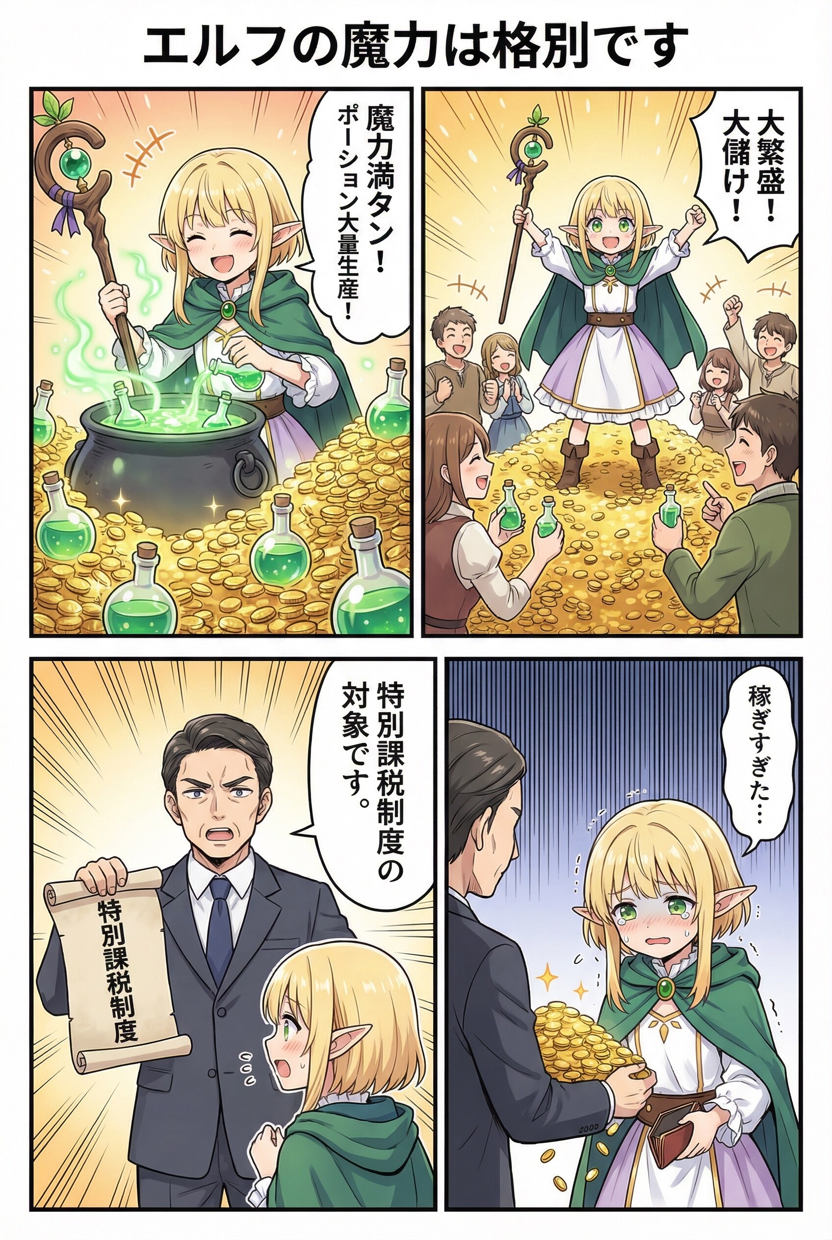 エルフの里の若い衆、人里へ行く | の人気AIイラスト・グラビア