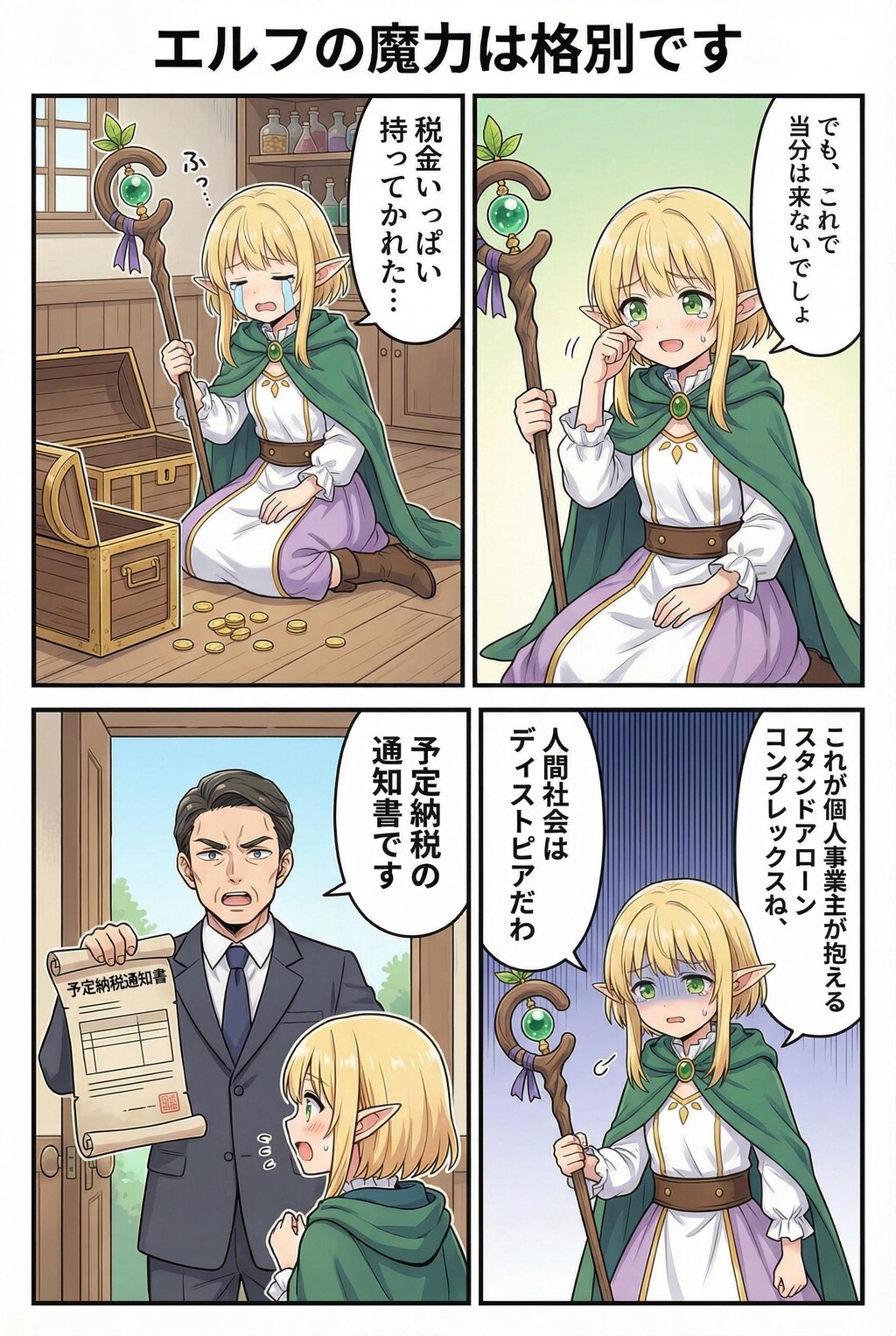 エルフの里の若い衆、人里へ行く