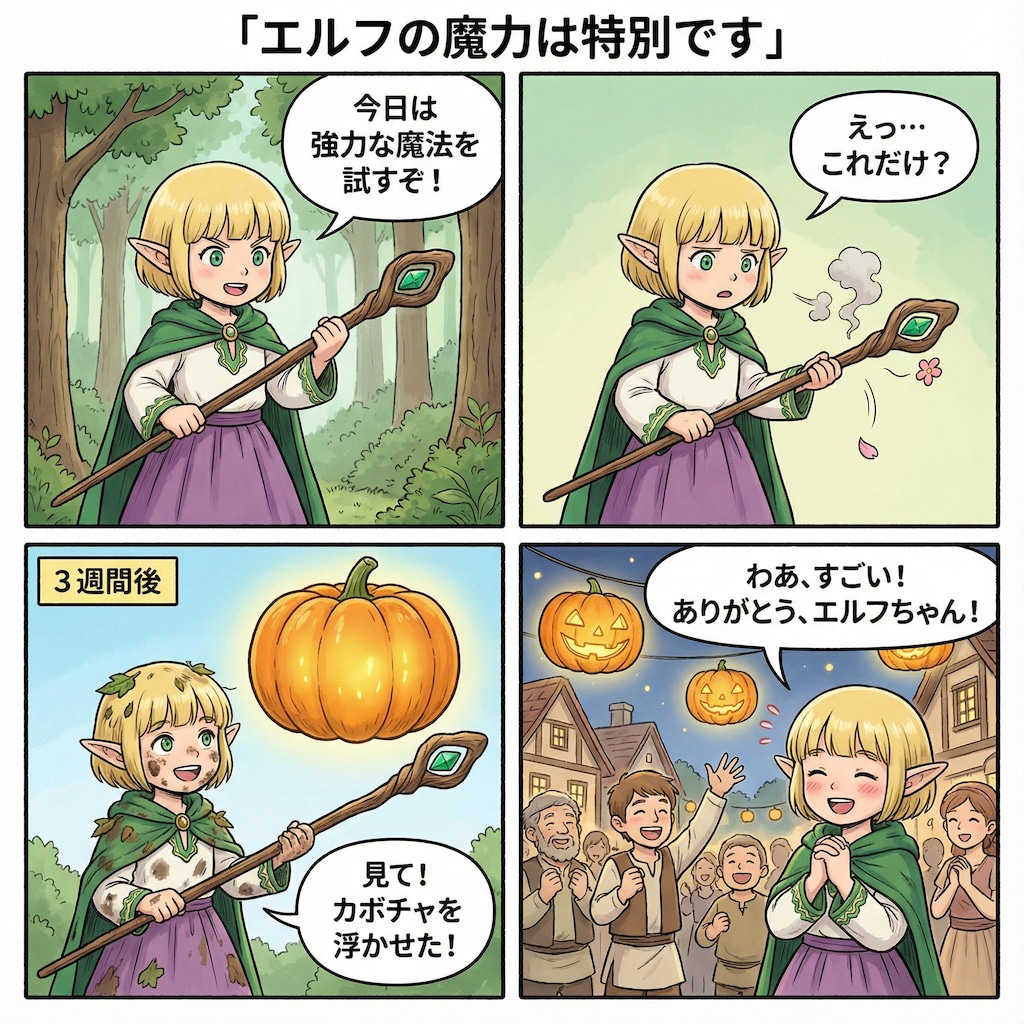 エルフの里の若い衆、人里へ行く