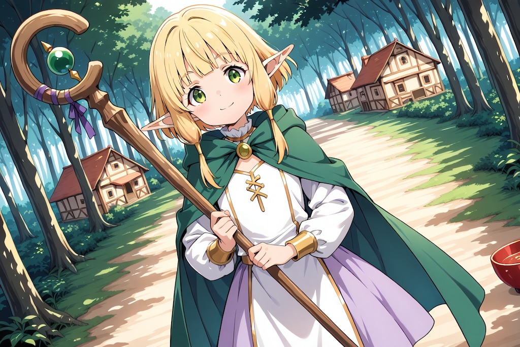 エルフの里の若い衆、人里へ行く