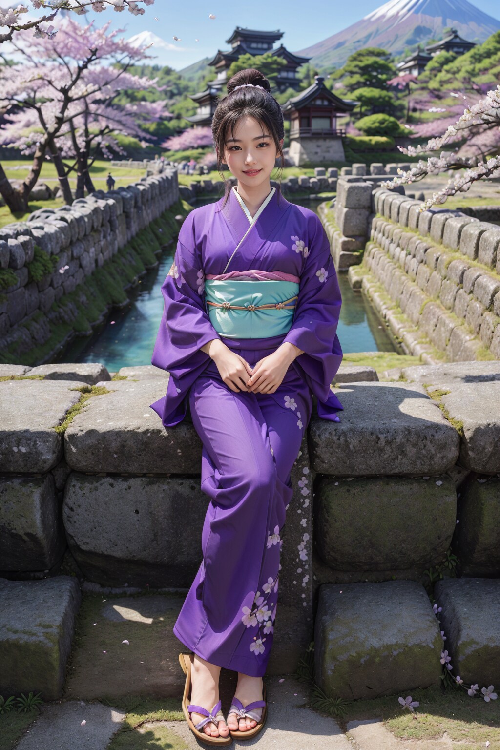 日本旅行 着物のお姉さん