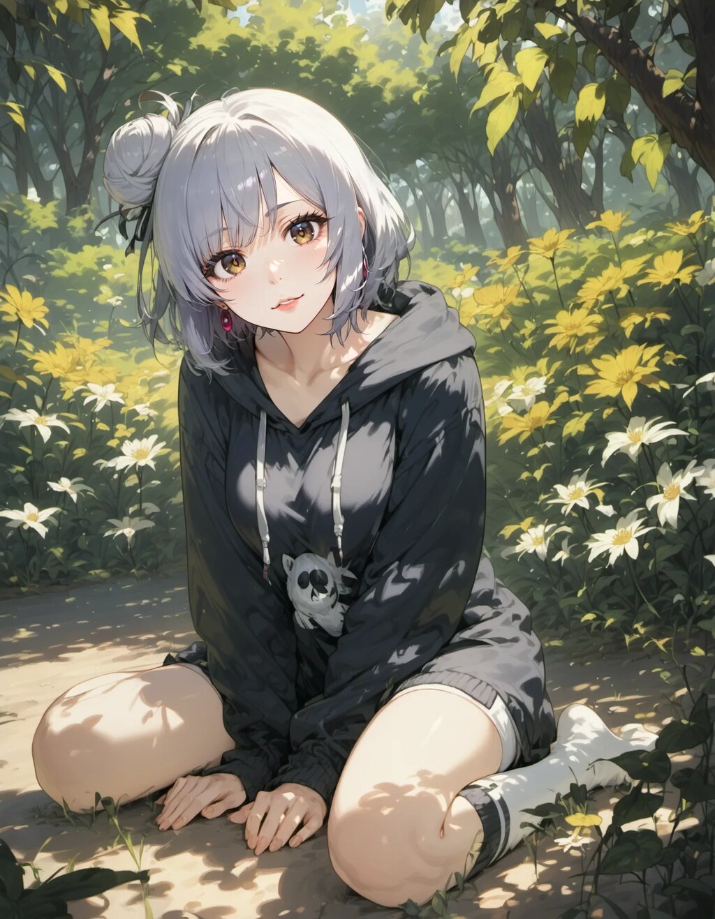 Hoodie in the Wildflowers