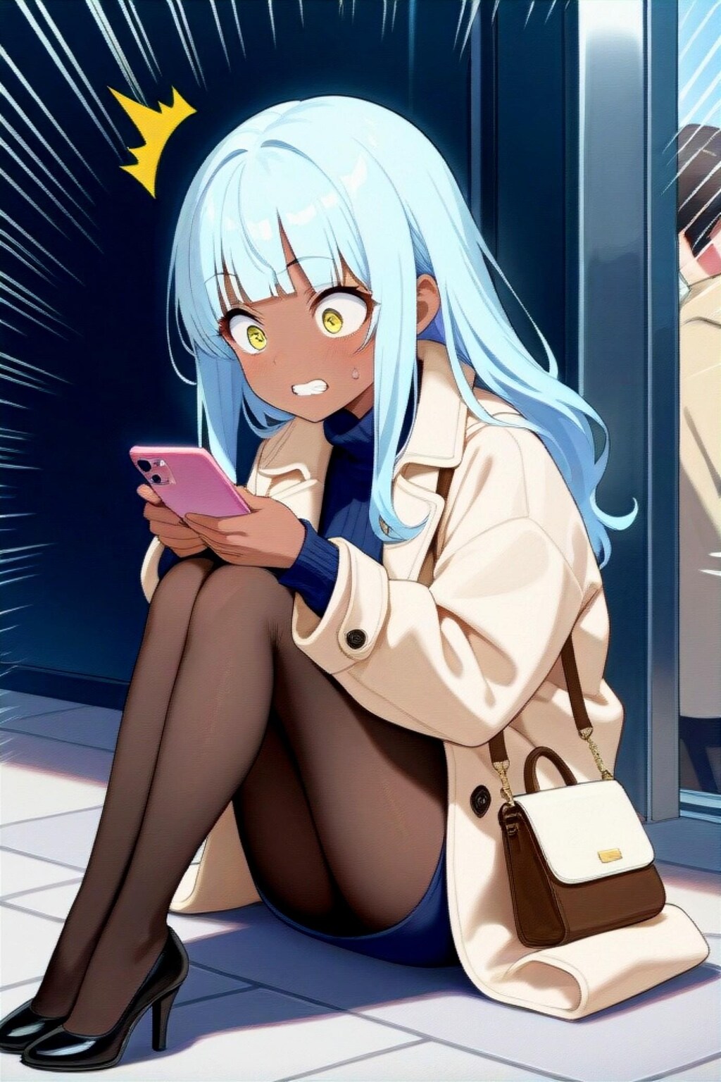 何かやらかした青髪ちゃん