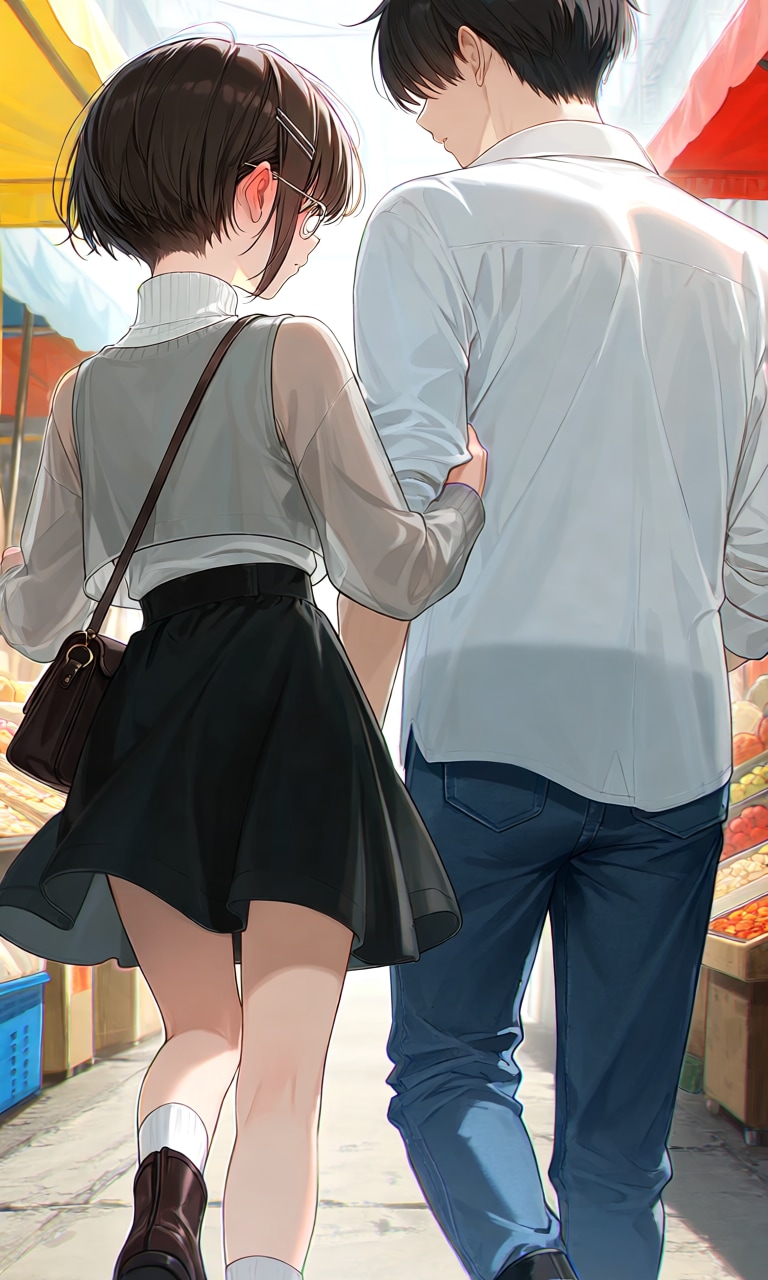 デートらしいデートは初めてかもしれない眼鏡っ娘
