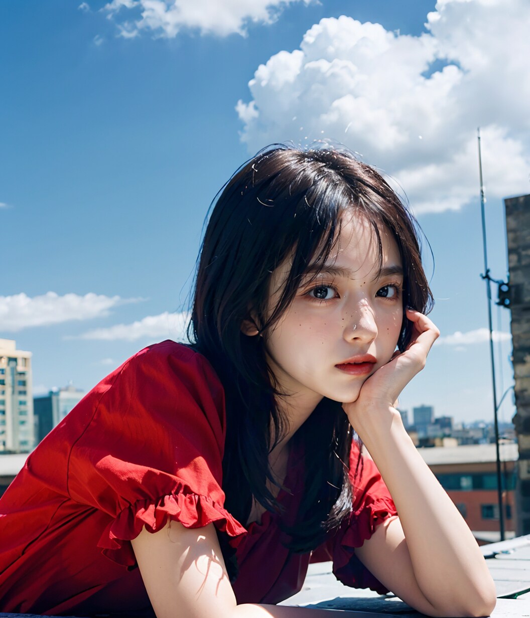 廃ビル屋上の美人さん～3