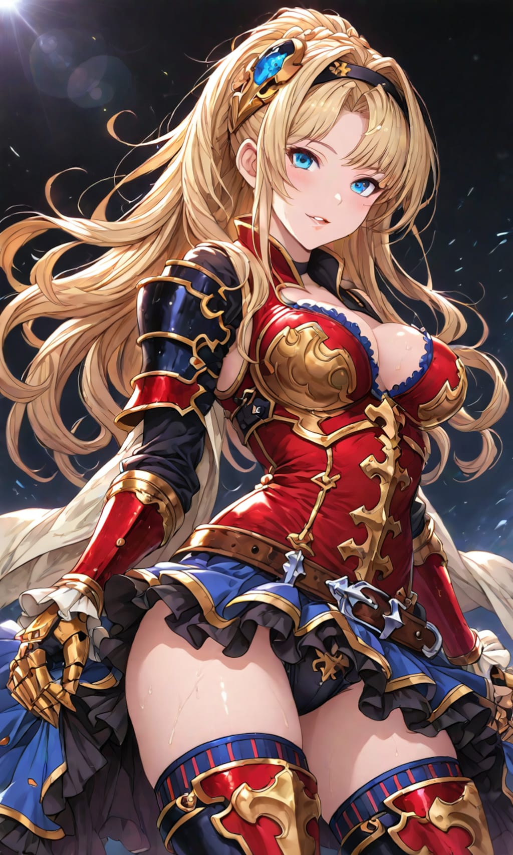 スタイリッシュな金髪女騎士