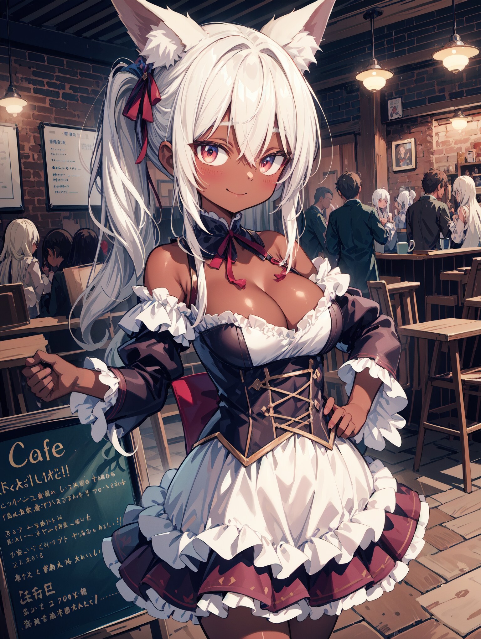 ウェイトレス狐娘