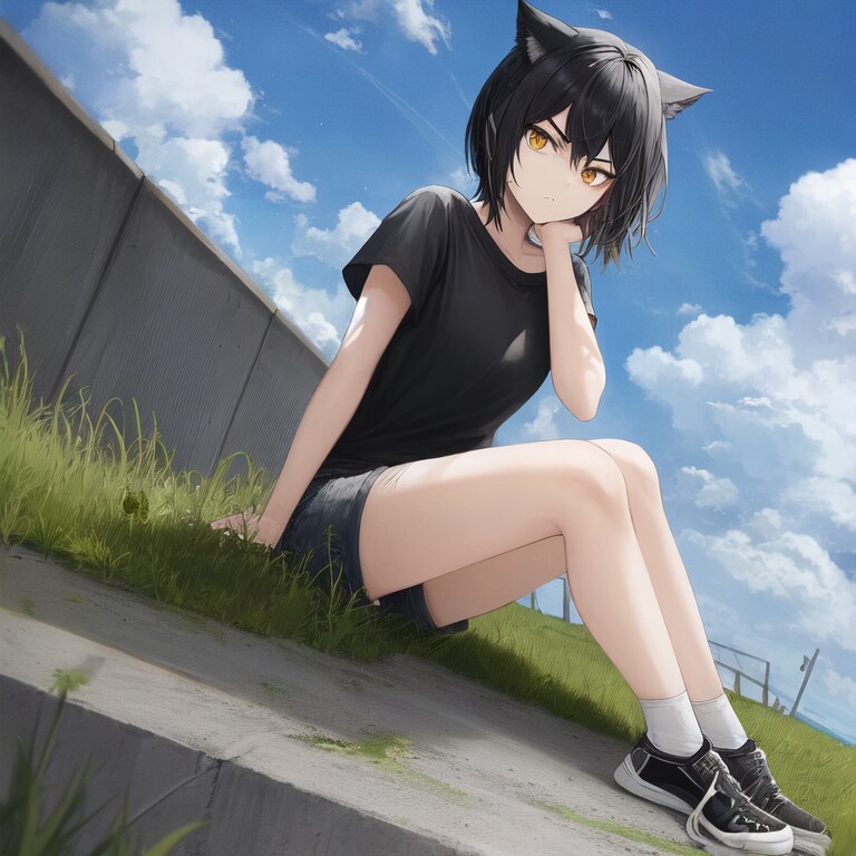 「…ニャ？」