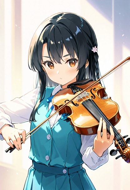バイオリン娘（402） | の人気AIイラスト・グラビア