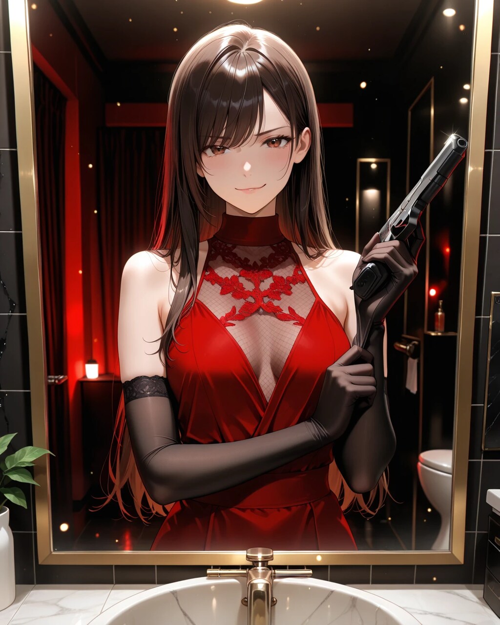 不敵な笑み