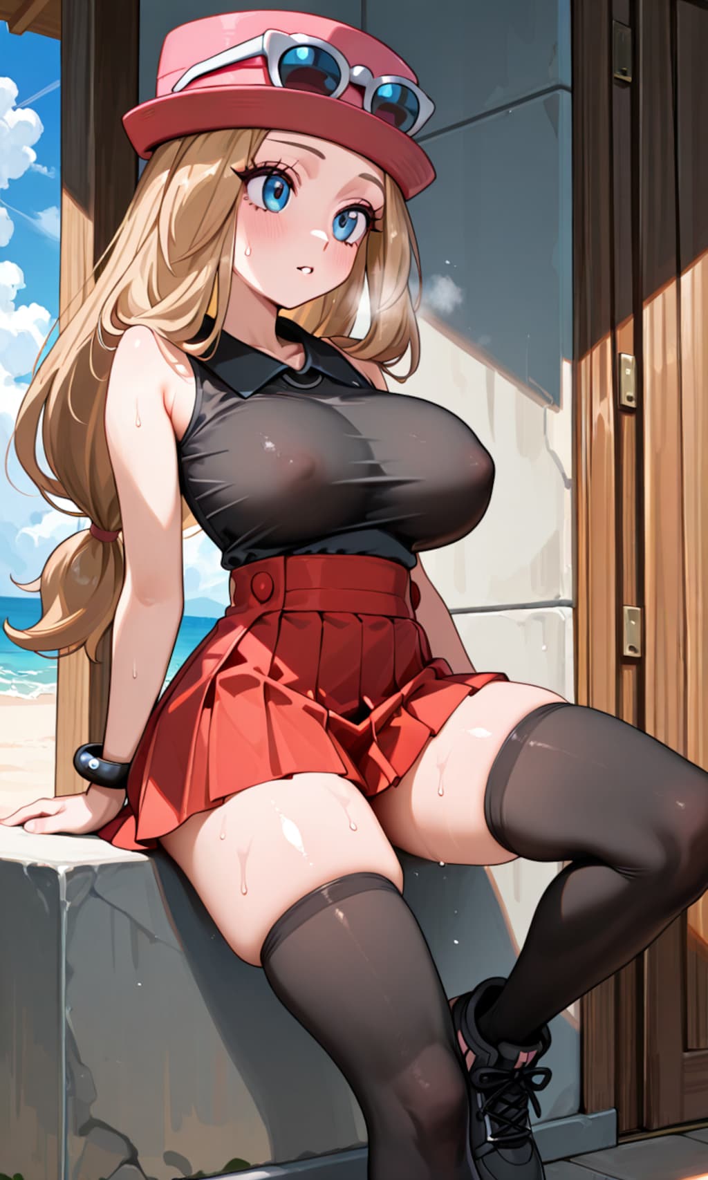 ポケモントレーナー　「セレナ」爆乳化　パート2