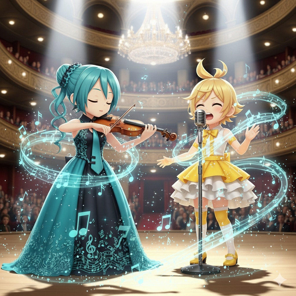 ミクさんリンさん バイオリンライブ