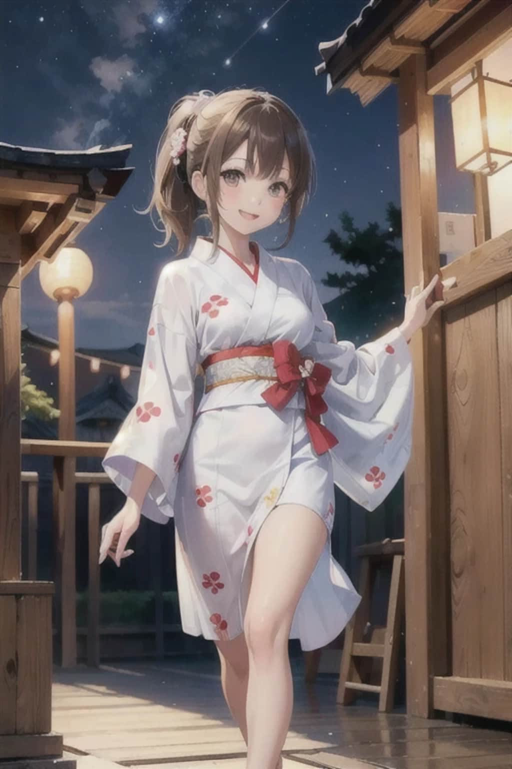 お兄ちゃん　今年買ってもらった浴衣どうかな～？