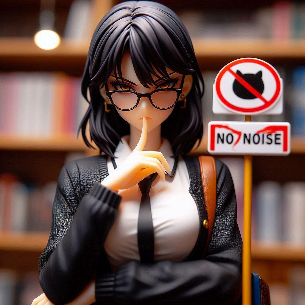 図書館内はお静かに | の人気AIイラスト・グラビア