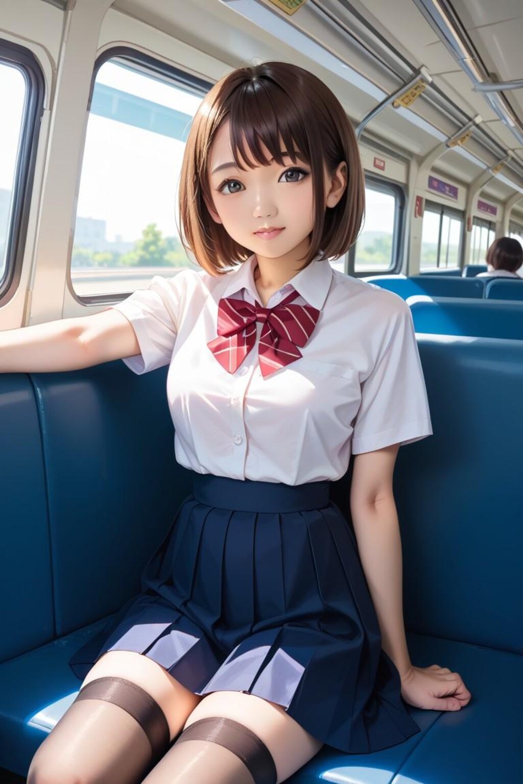 電車で女子高生と目が合った