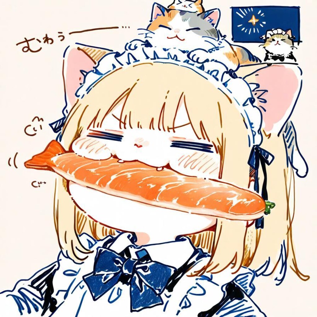 ( >ω<)今日のワイはお猫様…🐱✨