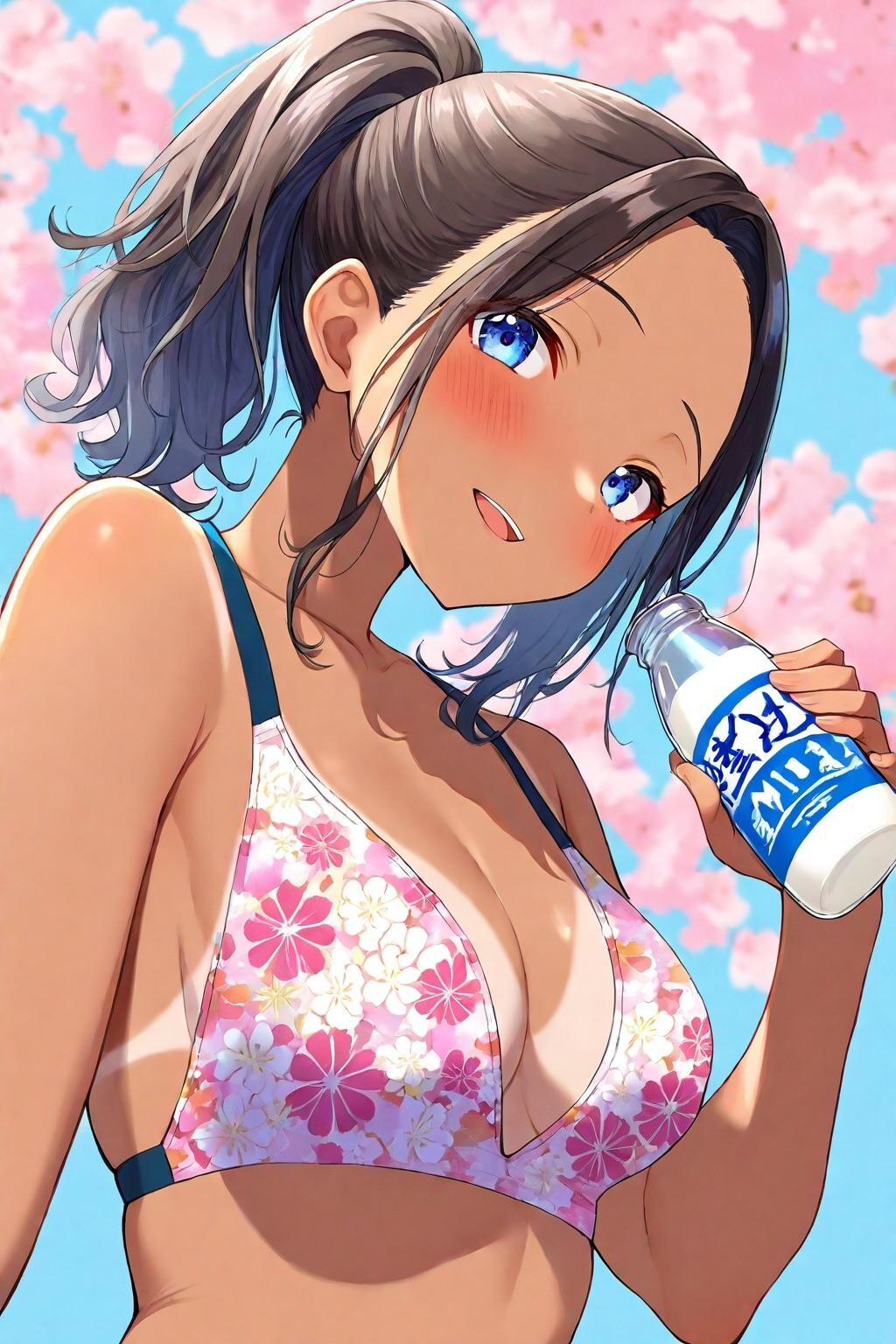 運動の後は牛乳を飲もう！