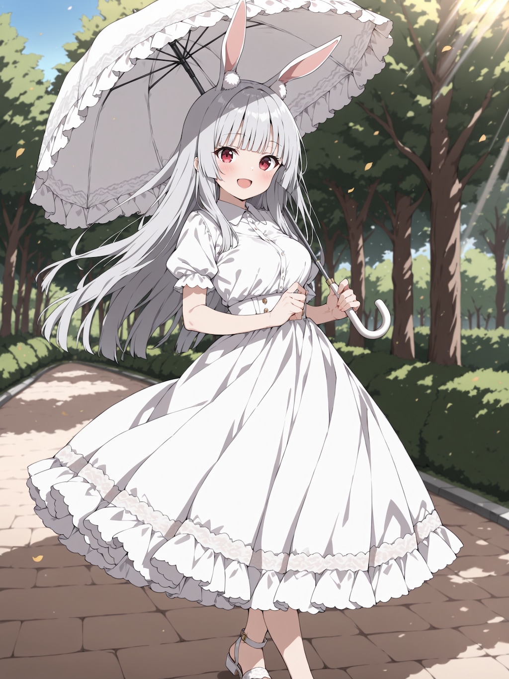 お散歩、美月ちゃん