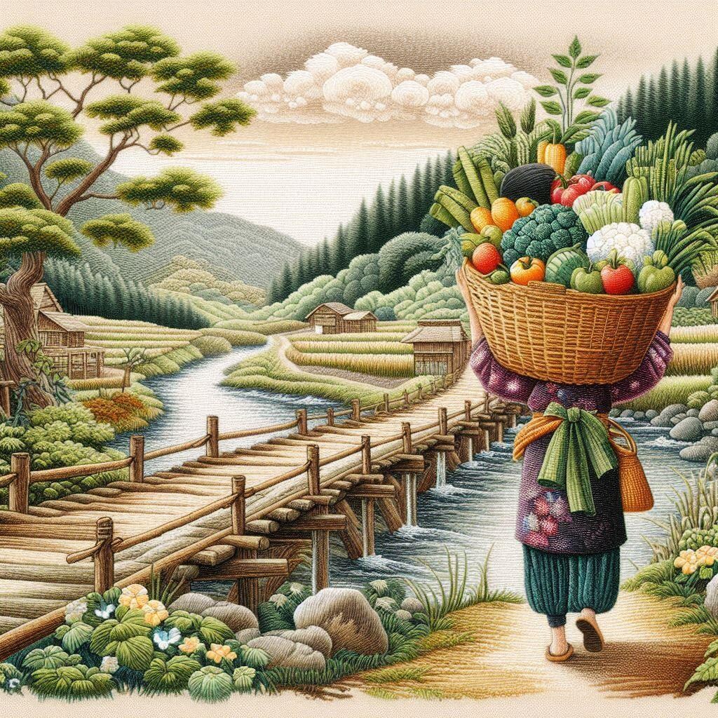 昔の野菜売り歩き、いろいろ