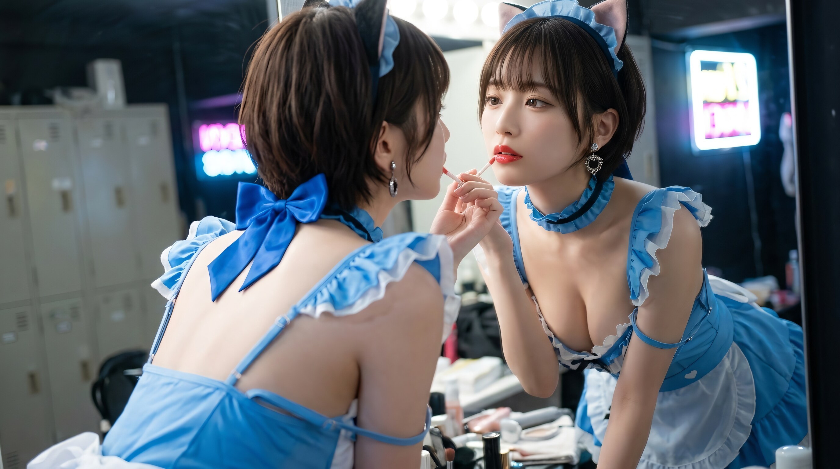 アイドルの楽屋