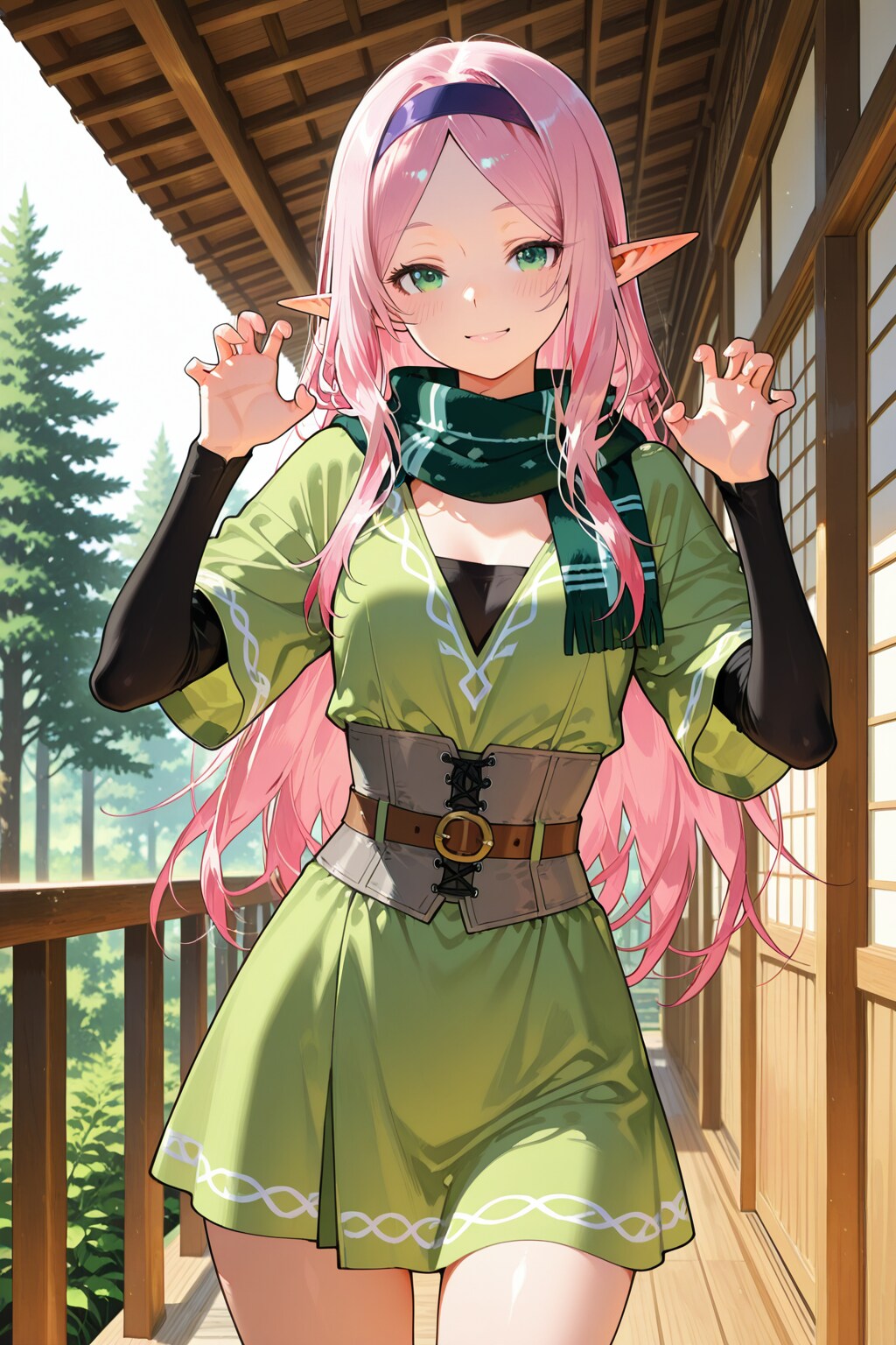 エルフちゃんがぉーポーズ(再)