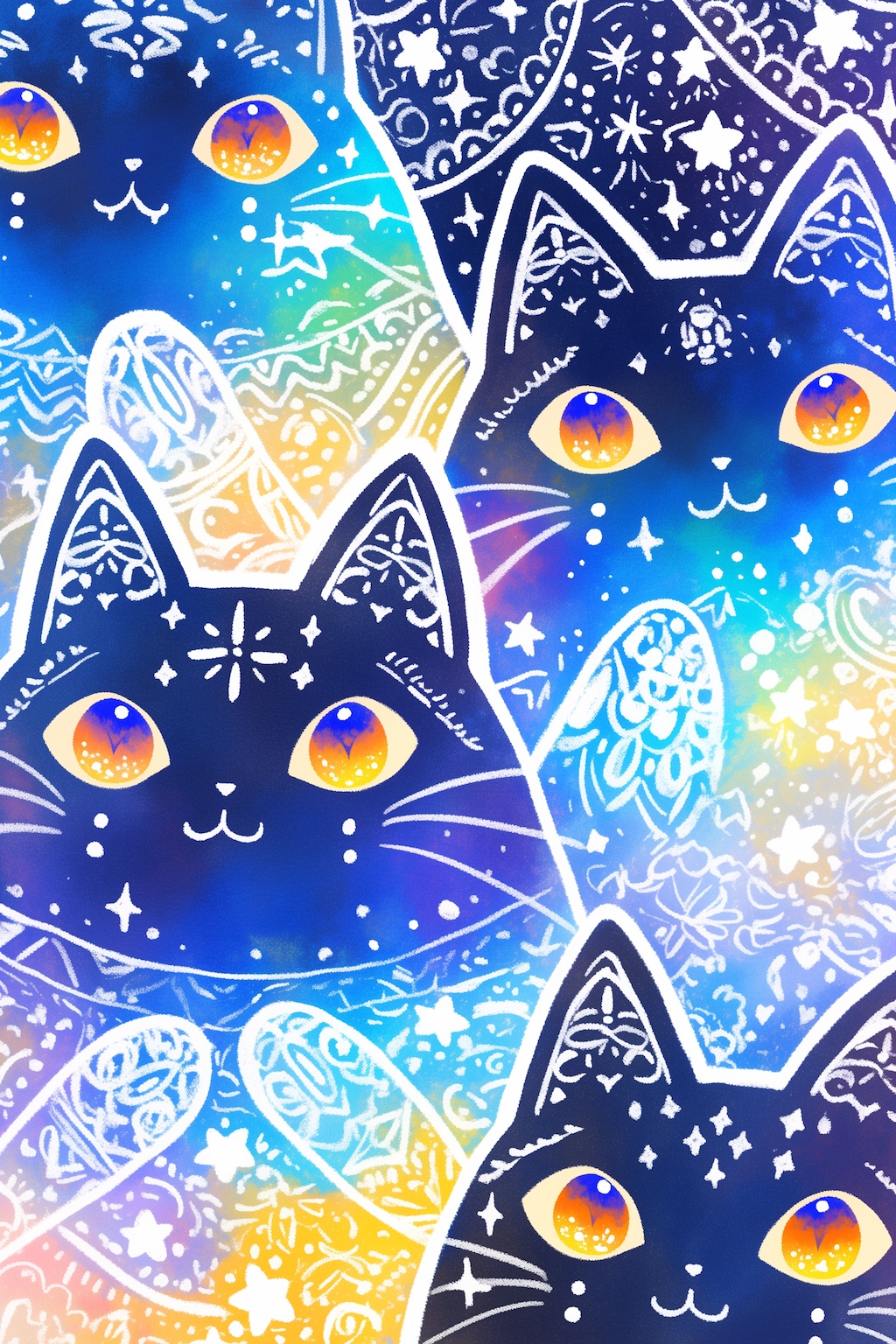 カラフルにゃんこ