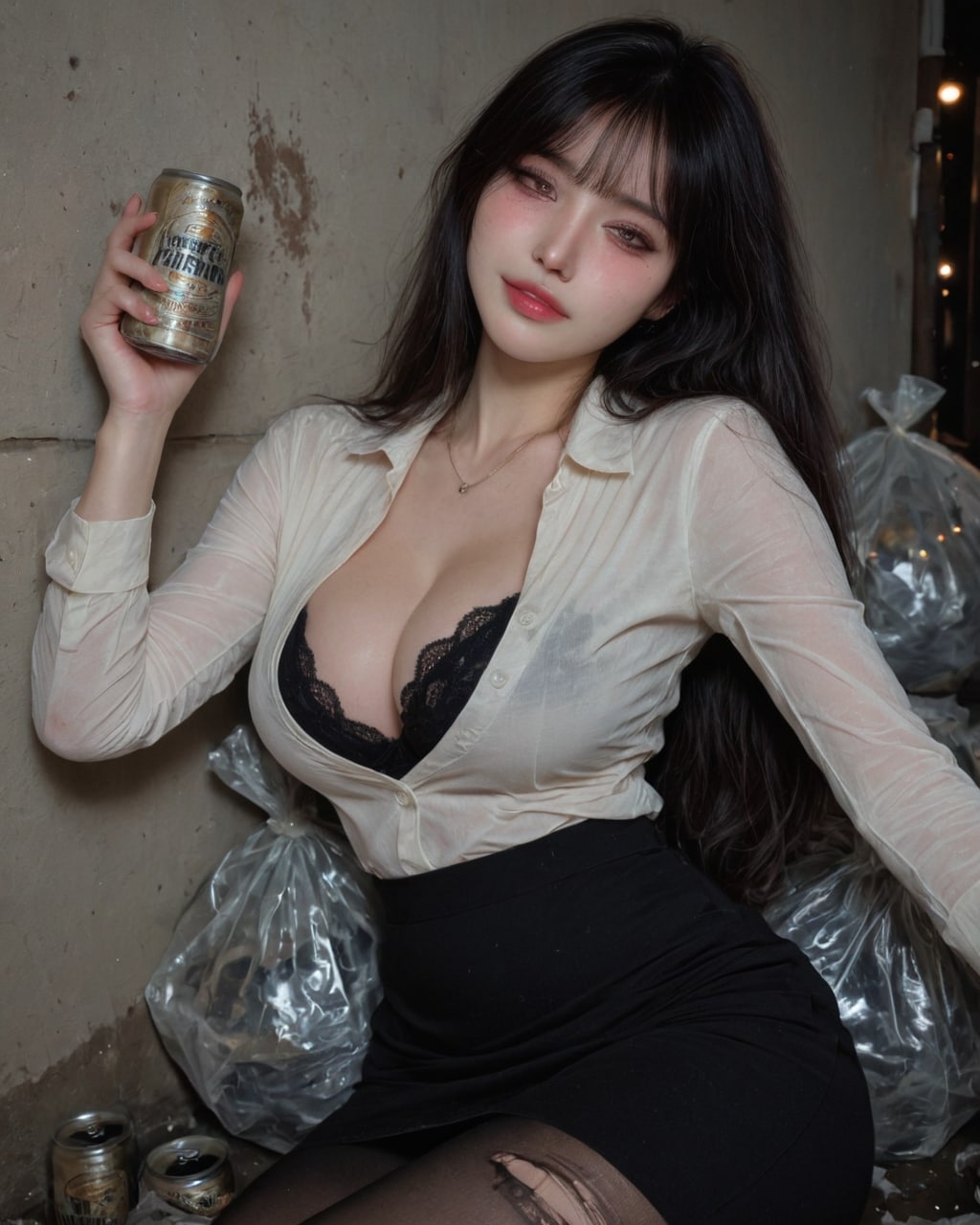 セクシー酔っ払い女上司