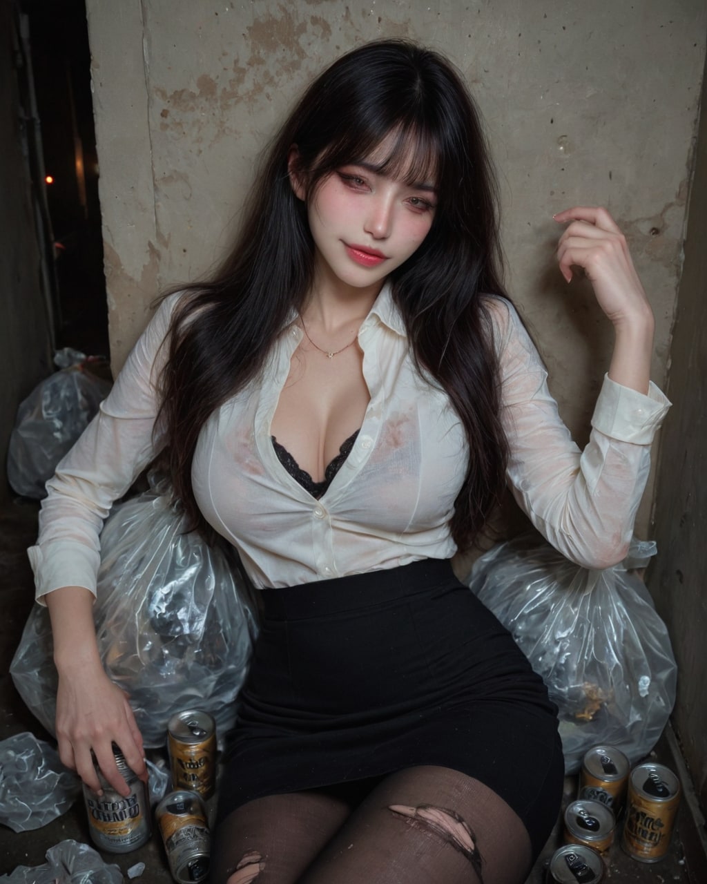 セクシー酔っ払い女上司