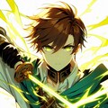 風の加護を受けて戦う、ブラウン髪の少年！！（４枚） 4枚目