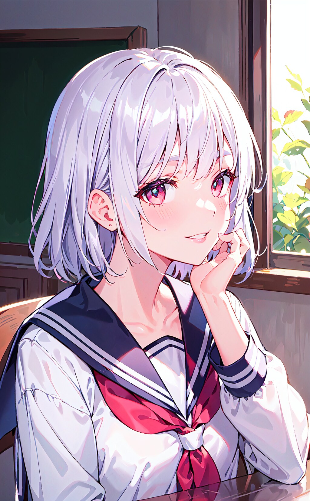 目が合うと