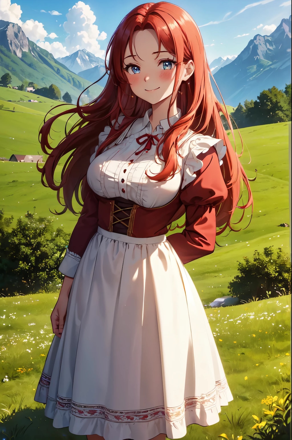 高原の赤毛ちゃん