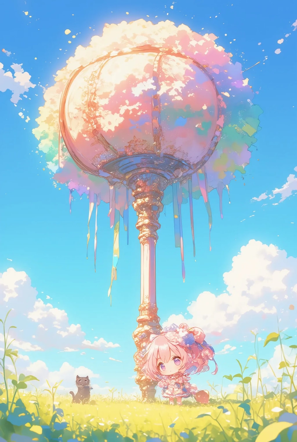 フリフリちゃんの超巨大ハンマー