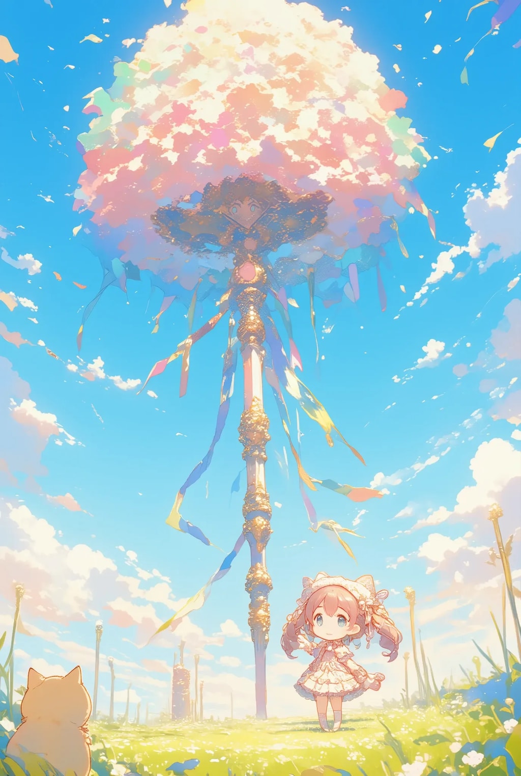 フリフリちゃんの超巨大ハンマー