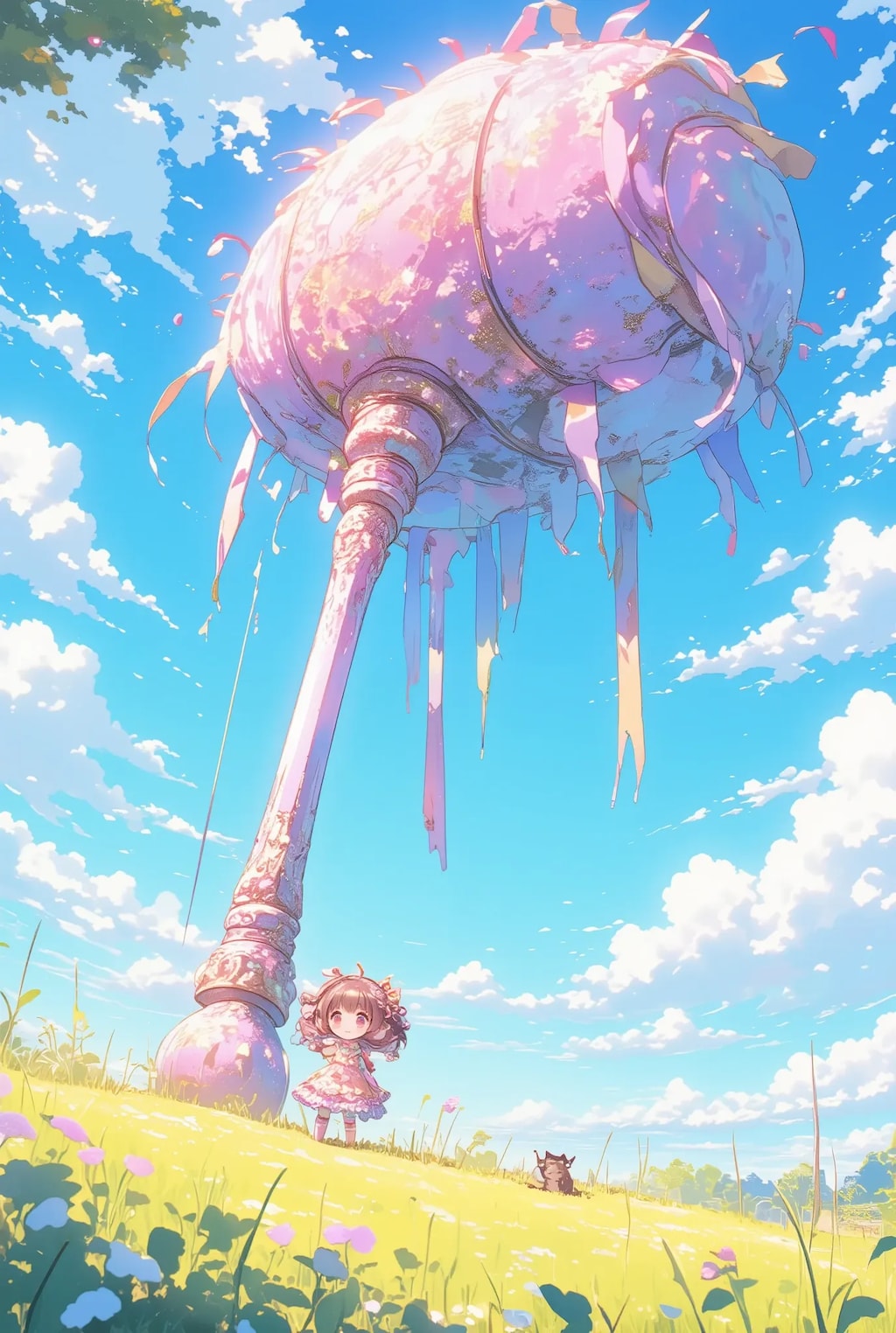 フリフリちゃんの超巨大ハンマー