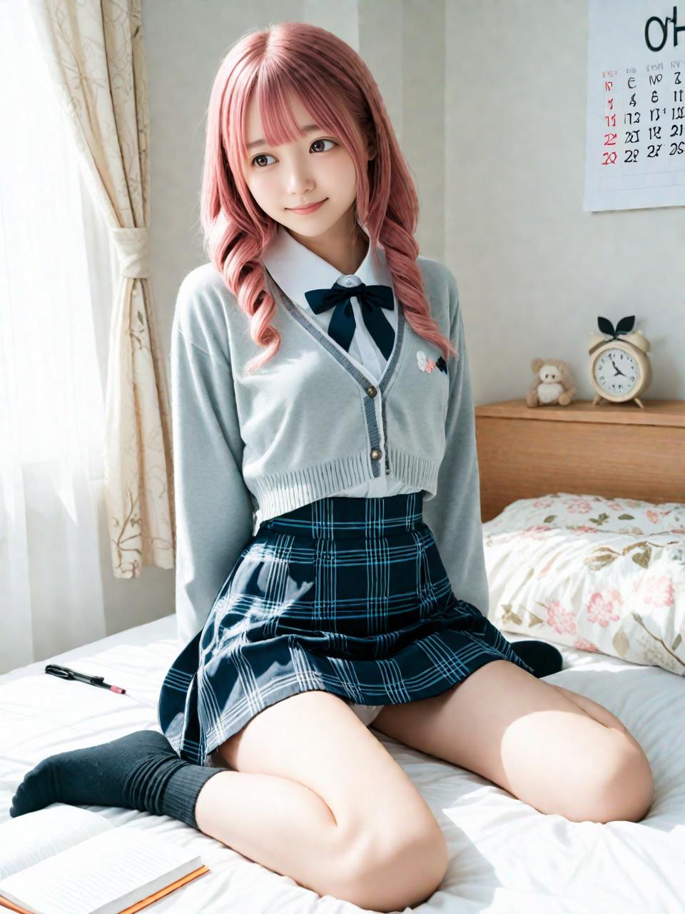 ピンク髪の女の子