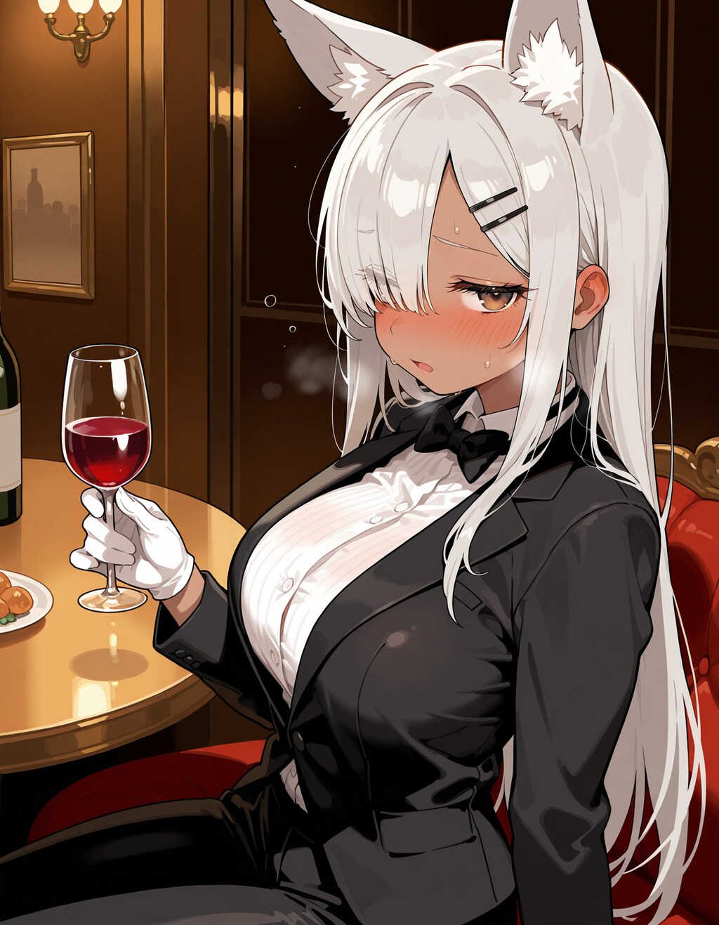 酔っ払い狐タキシード
