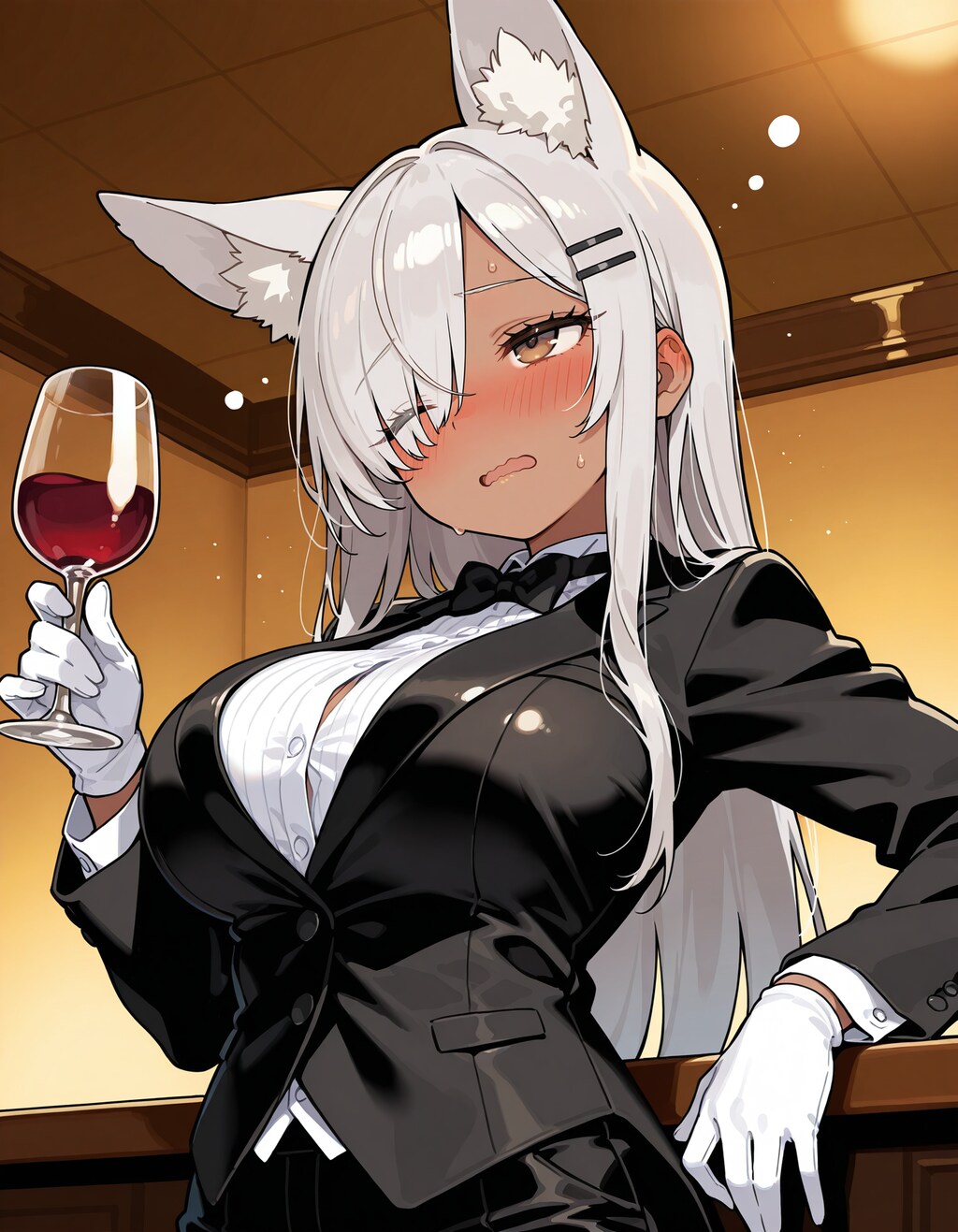 酔っ払い狐タキシード