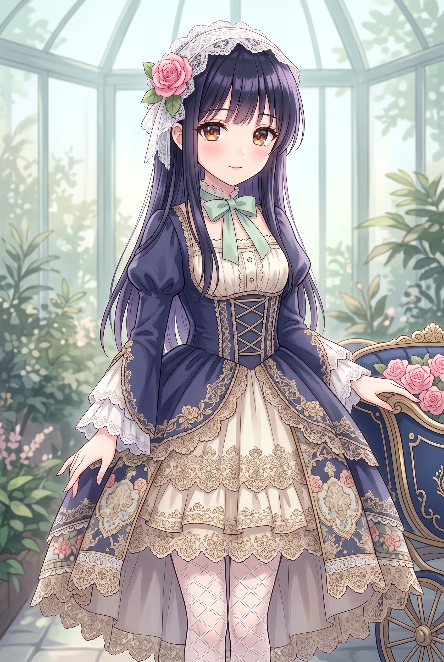 薔薇温室の静詩 | の人気AIイラスト・グラビア