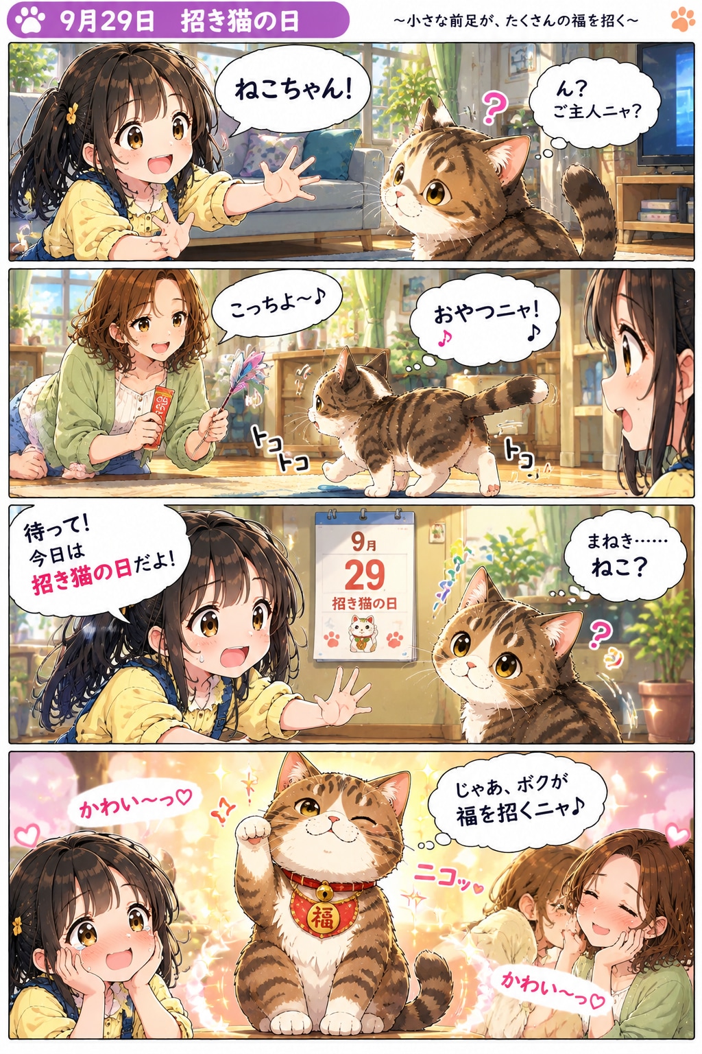 ねこちゃん招くしょ～ | の人気AIイラスト・グラビア