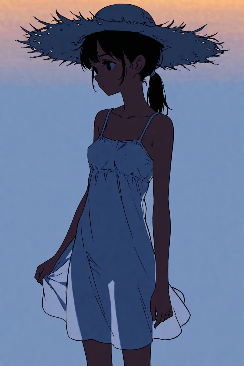 夕日に透ける