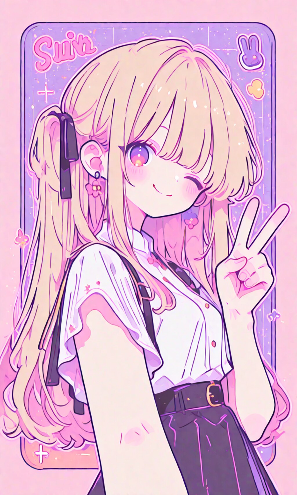 ピースだよ！「いっぱい頑張ろうね」