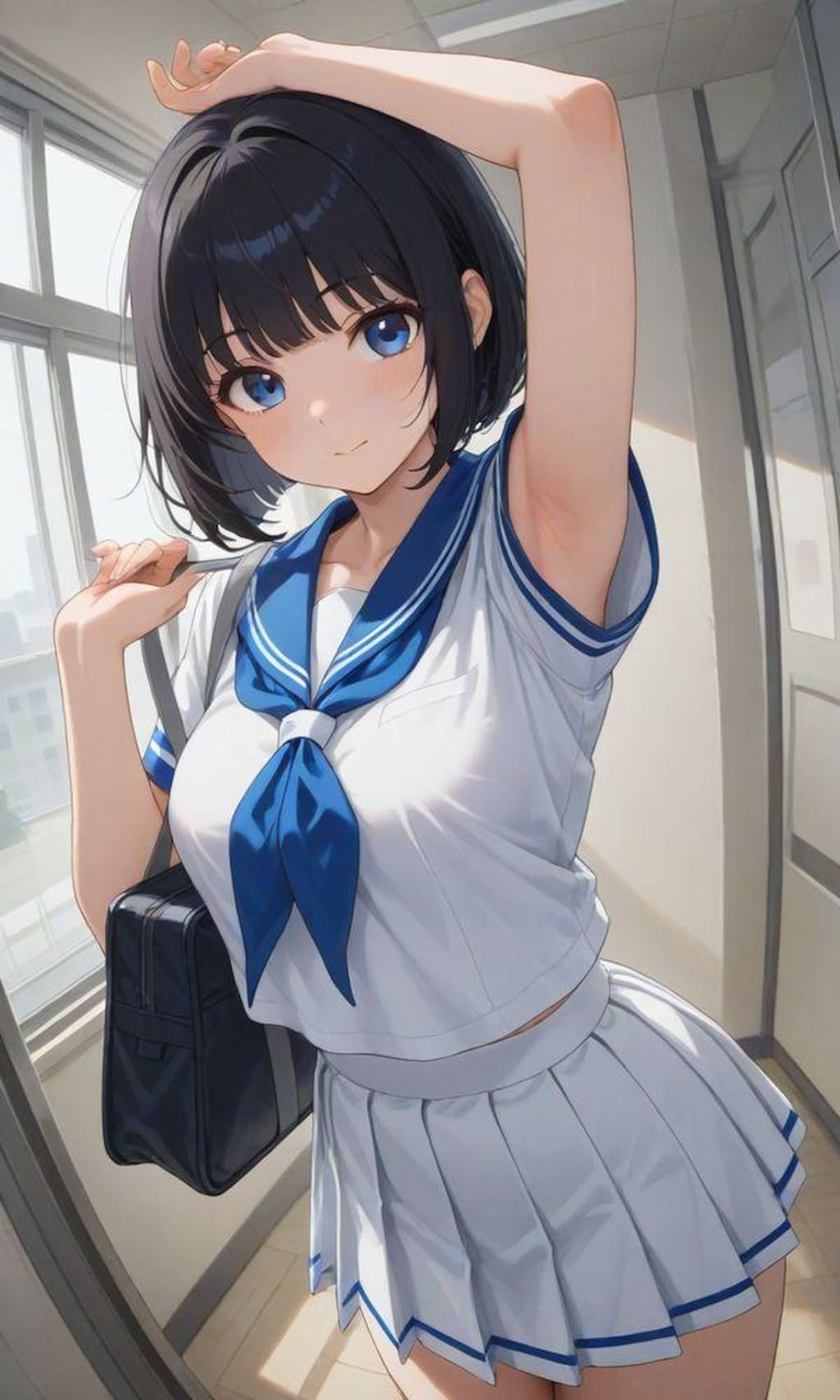 校内で魚眼レンズを使ってみた