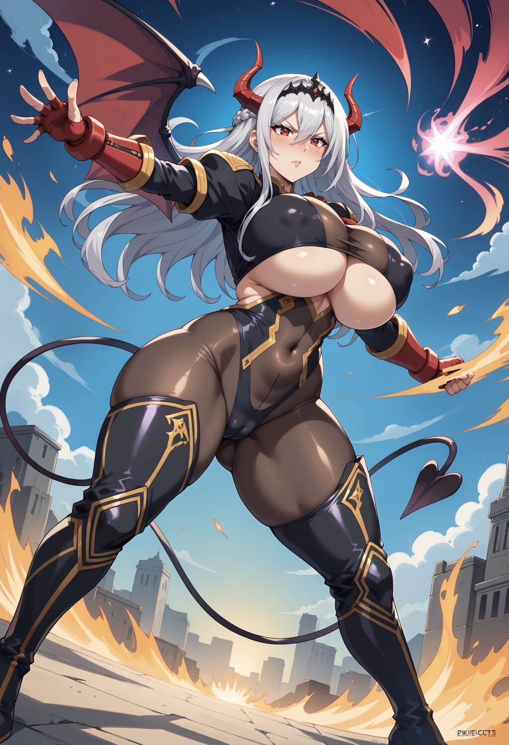 魔法を使う魔王様