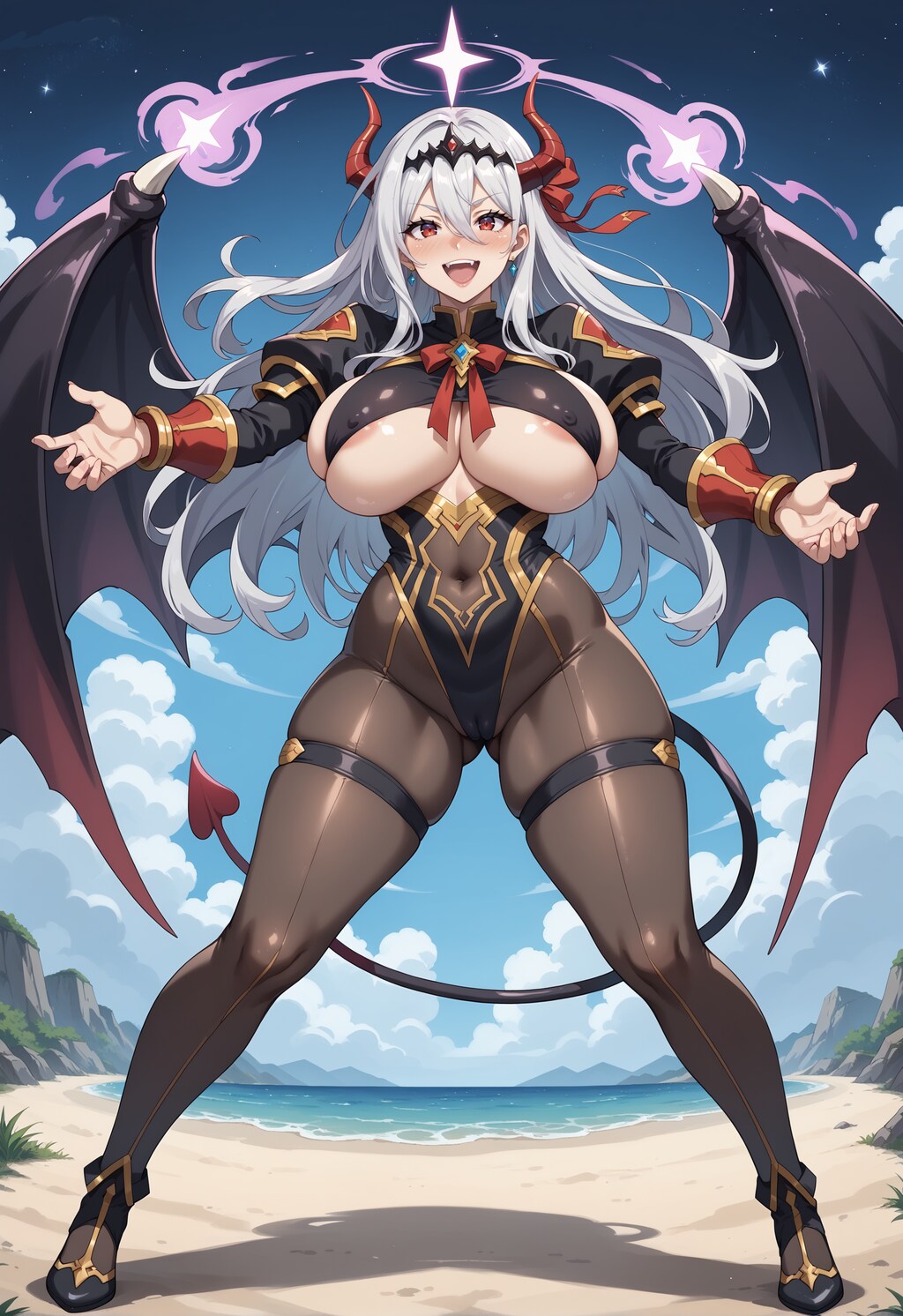魔法を使う魔王様