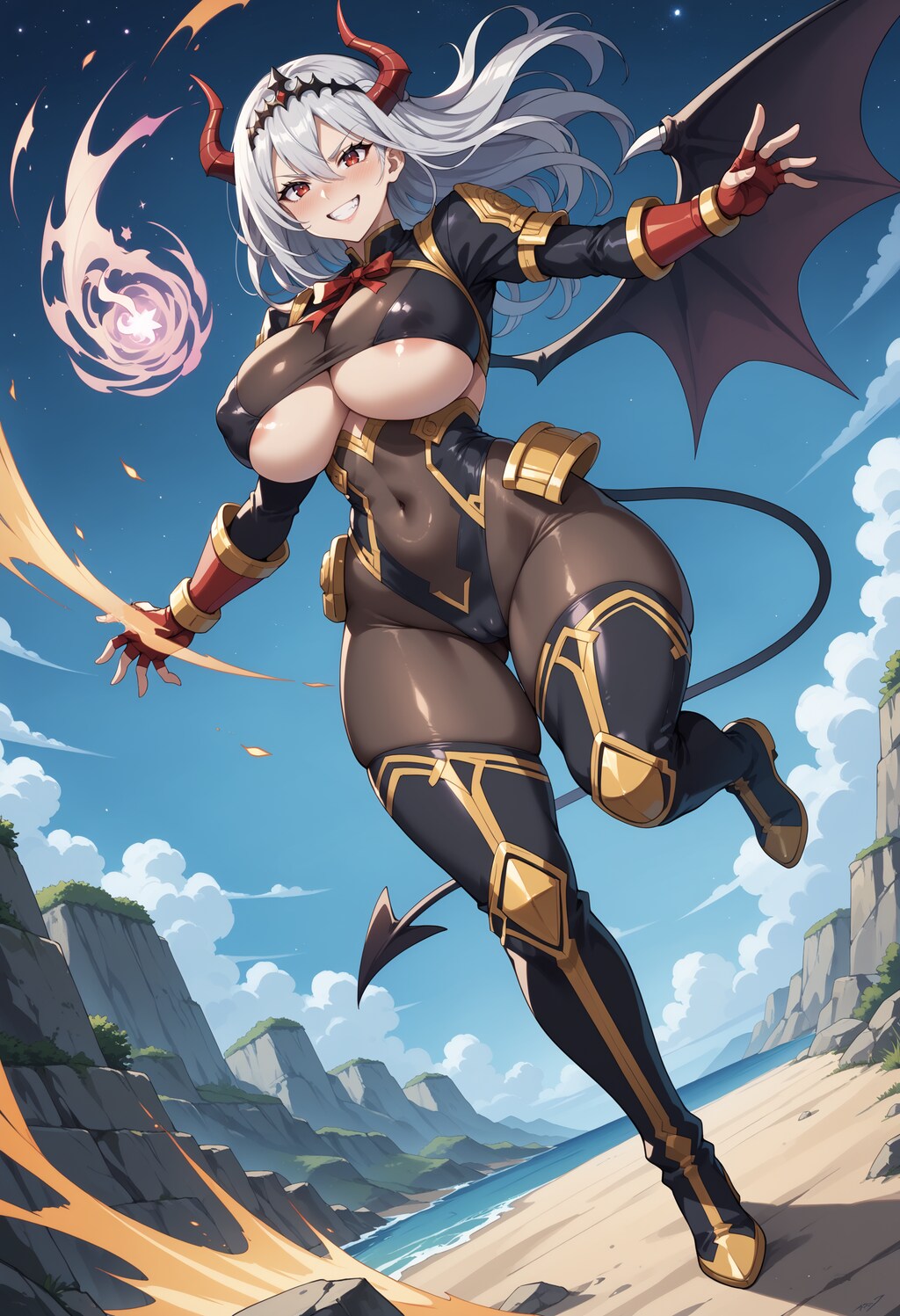 魔法を使う魔王様