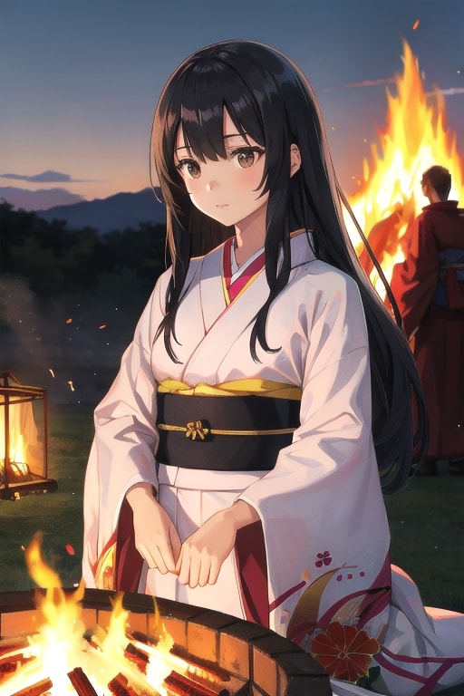 焼き芋を焼く？さくらちゃん | の人気AIイラスト・グラビア